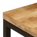 vidaXL Konferenčný stolík 100x50x35 cm, mangový masív a oceľ