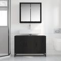 vidaXL Sada kúpeľňového nábytku 2 ks Čierny dub 90 x 33 x 60 cm