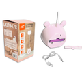 Stolná lampa LED medvedík 3W, 3000/4500/6000K, nastaviteľná, 1200mAh, ružová, LTC