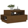 vidaXL Konferenčný stolík medovo-hnedý 80x55x40,5 cm borovicový masív