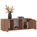 vidaXL TV skrinka, hnedý dub 88,5x27,5x30,5 cm, kompozitné drevo