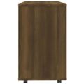 vidaXL Bočný stolík hnedý dub 70x35x60,5 cm spracované drevo