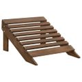 vidaXL 2-miestna záhradná stolička a taburetka Adirondack jedľa hnedá
