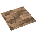 vidaXL Podlahový koberec 20 ks Hnedá 50 x 50 cm PP Nízky vlas