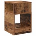 vidaXL Koncový stôl Staré drevo 30,5 x 30 x 45 cm Kompozitné drevo