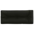 vidaXL Vankúš na paletu VIANEN 100% polyester Čierna 120 x 40 x 12 cm