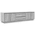 vidaXL TV skrinka s LED svetlami sivá sonoma 193,5x41x50 cm