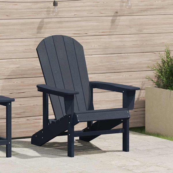 vidaXL Adirondack stolička Námornícka modrá 82 x 74 x 92 cm HDPE
