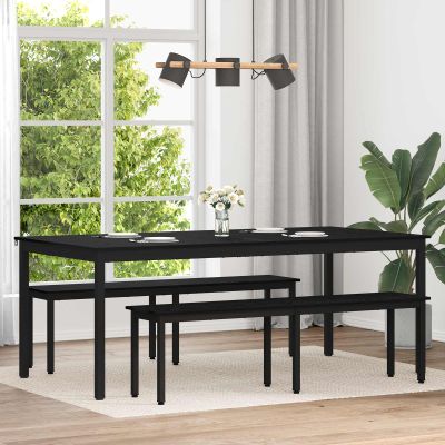 vidaXL Jedálenské stoly 2 pcs 200 x 100 x 75 cm Kompozitné drevo