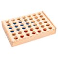 vidaXL Hra 4 v rade 24x15x4 cm masívne drevo