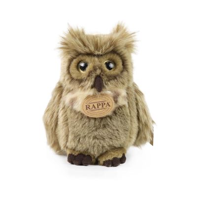 Plyšový vták sova/výr 17 cm ECO-FRIENDLY