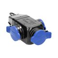 Zásuvka ORNO OR-AE-1346 na kabel trojitá, IP44, čierna