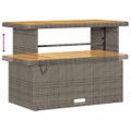vidaXL Súprava záhradných pohoviek 10 ks Sivá polyratan
