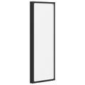 vidaXL Sprchová zástena Čierny 120 x 2 x 117 cm Hliník a PP