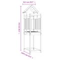 vidaXL Hracia veža 52,5x110,5x214 cm impregnované drevo borovica