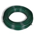 vidaXL Drôtené pletivo so stĺpikmi, oceľ 1x15 m, zelené