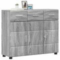 vidaXL Servírovacia skriňa FLORIN 88,5 x 30,5 x 73 cm Sivý Sonoma