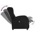 vidaXL Elektrické sklápacie kreslo čierne látkové