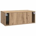 vidaXL Nástenná TV skrinka 78,5 x 41 x 30 cm Dub artisan