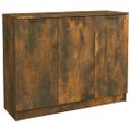 vidaXL Komoda dymový dub 90,5x30x70 cm spracované drevo