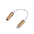 Forever adaptér audio jack 3,5mm - Lightning zlatá