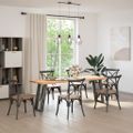 vidaXL Nohy ku konzolovému stolíku v tvare U, 2 ks, antracitové, 28 x (72-73) cm, oceľ