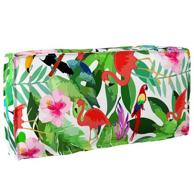 vidaXL Podložka Kvetinový Viacfarebný 80 x 40 x 12 cm Oxfordská látka