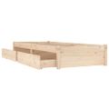 vidaXL Posteľný rám so zásuvkami 75x190 cm malé jednolôžko