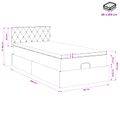 vidaXL Polohovací postel s matrací Čierna 80 x 200 cm Zamat