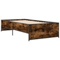 vidaXL Rám postele Dymový dub 80 x 200 cm Kompozitné drevo