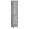 vidaXL Vysoká skrinka dub sonoma 34,5x34x180 cm spracované drevo