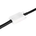 vidaXL Industriálna závesná lampa 25 W biela mangovník 52 cm okrúhla E27