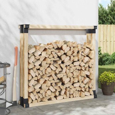 Pomocník na stohovanie dreva 12 pcs Antracitová 34 x 10 x 15 cm Oceľ