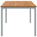 vidaXL Vonkajší stôl Prírodná a šedá 180 x 90 x 75 cm