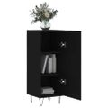vidaXL Komoda čierna 34,5x34x90 cm spracované drevo