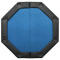 vidaXL Skladací pokrový stôl pre 8 hráčov modrý 108x108x75 cm