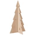 vidaXL Drevený vianočný stromček na dekoráciu 80 cm masívna borovica