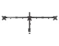 Neomounts FPMA-D550D3BLACK/Držák displeje/na stůl/10-27"/svorka/VESA 100X100/nosn. 3x6kg/3 displeje/černý Držák, VESA, stolní, pro 3 ploché monitory, úhloprícka 10"-27", náklon, otácení, rotace, nosnost 18kg, cerný