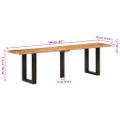 vidaXL Lavička 160 cm akáciový masív a oceľ