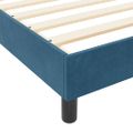 vidaXL Posteľ s pružinovým rámom Tmavomodrá 120 x 190 cm Zamat
