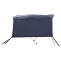 vidaXL Strieška Bimini s 3 oblúkmi a stenami 183x(137-152)x137 cm