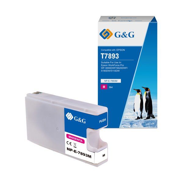 alt. kazeta G&G pre EPSON T7893 WorkForce pro WF-5690dwf/ WF-5620dwf / WF-5190dw / WF-5110dw / WF-5000 (35ml/M)