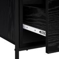 vidaXL Servírovacia skriňa Čierny dub 97 x 33 x 81 cm Kompozitné drevo