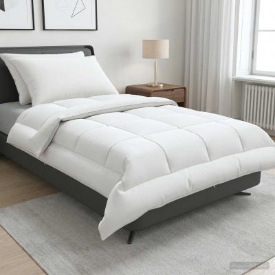 vidaXL Súprava paplóna a vankúša 3 ks 135x220 cm Leto 140 GSM Vlnka