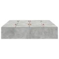 vidaXL Rám postele s úložným prostorem Betónová šedá 150 x 200 cm