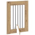 vidaXL Skladacia psia brána so stojanmi 2 ks Dub artisan 120,5 cm