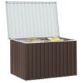 vidaXL Záhradný úložný box hnedý 149x99x93 cm