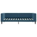 vidaXL Denná posteľ s matracom modrá 90x200 cm zamat