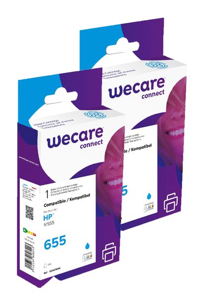 WECARE ARMOR sada ink kompatibilná s HP CZ110AE, 2x12ml, modrá/cyan