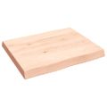 vidaXL Stolová doska 60x50x(2-6) cm neošetrený masív živé hrany